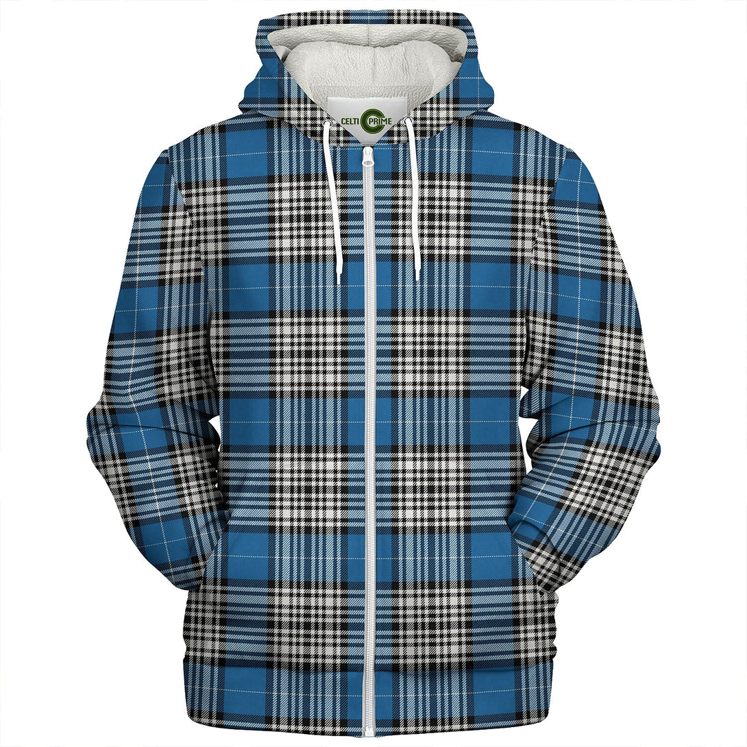 Napier Ancient Clan Badge Tartan Sherpa Hoodie