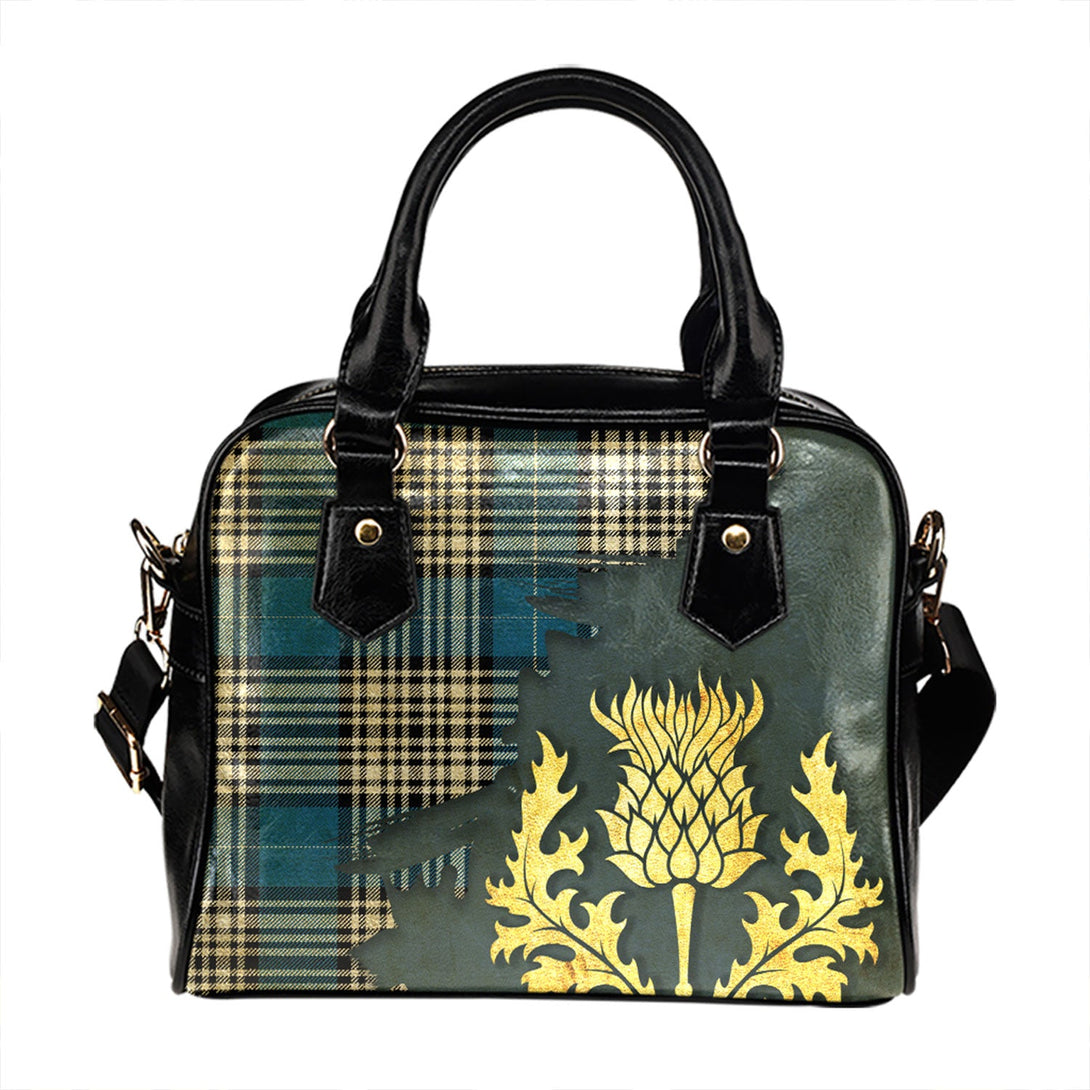 Napier Ancient Tartan Shoulder Handbag Thistle Oldest Style