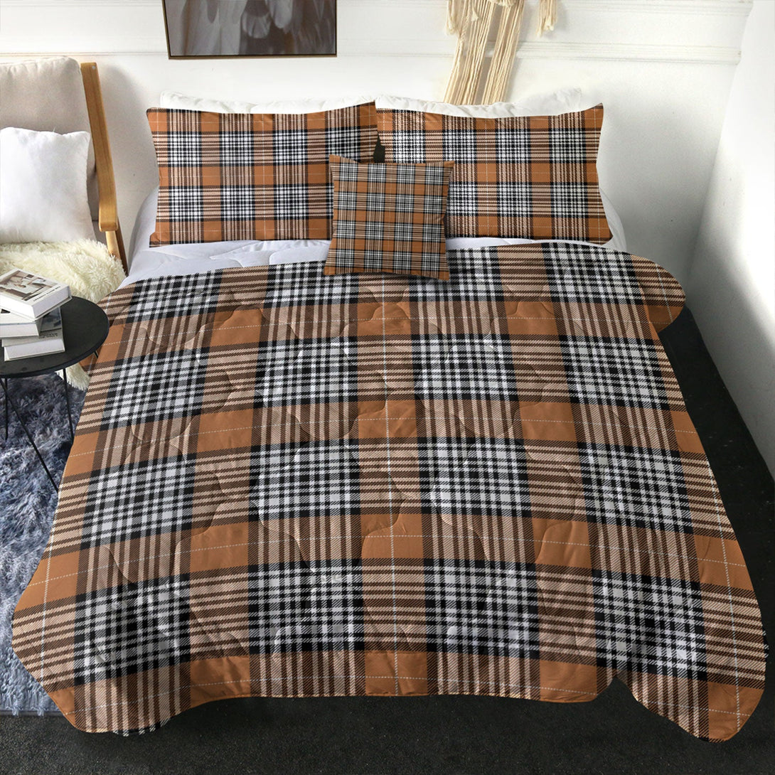 Napier Rose Modern Clan Badge Tartan Comforter