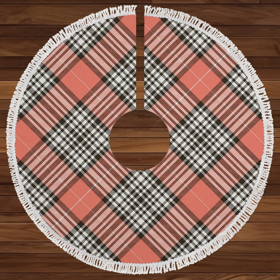 Napier Rose Weathered Clan Badge Tartan Christmas Tree Skirt