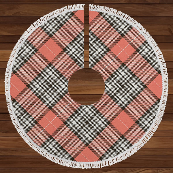 Napier Rose Weathered Tartan Christmas Tree Skirt