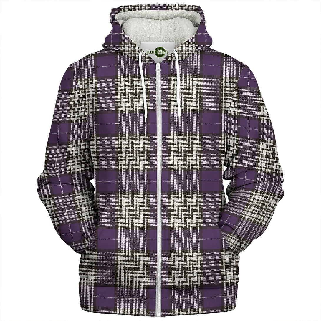 Napier Weathered Clan Badge Tartan Sherpa Hoodie