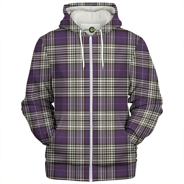 Napier Weathered Clan Badge Tartan Sherpa Hoodie