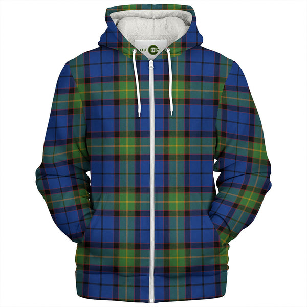 Nery Modern Tartan Sherpa Hoodie