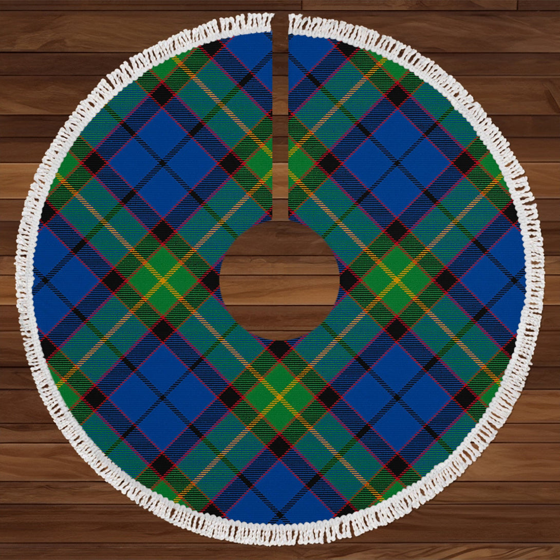 Nery Modern Tartan Christmas Tree Skirt