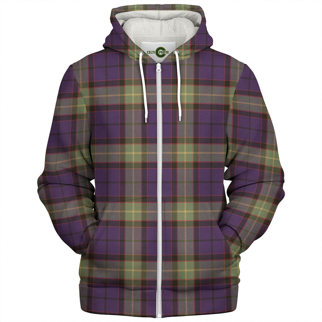 Nery Weathered Tartan Sherpa Hoodie