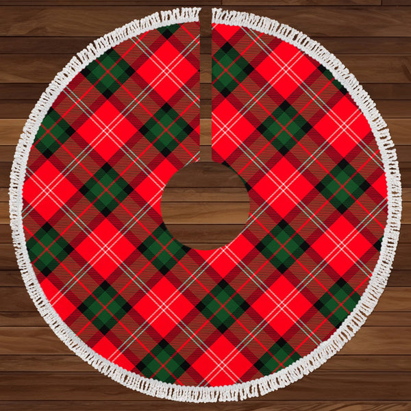 Nesbitt Modern Clan Badge Tartan Christmas Tree Skirt