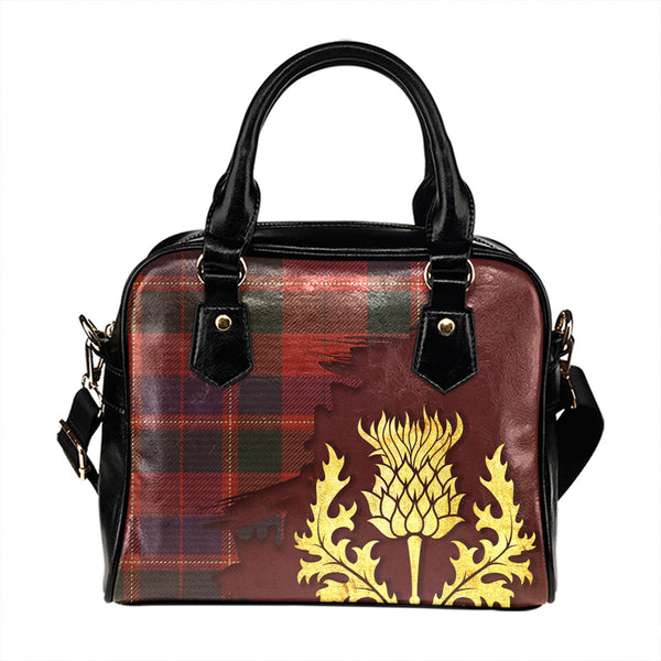 Nethybridge Weathered Tartan Shoulder Handbag Thistle Oldest Style