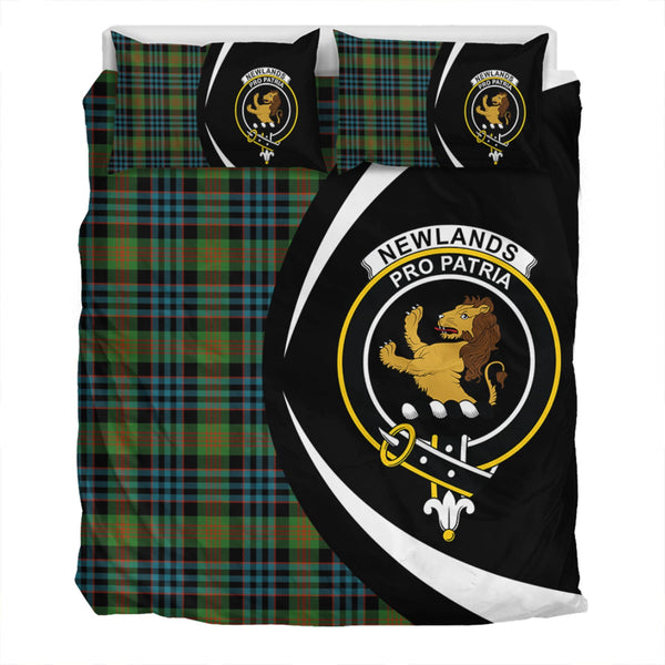 Newlands (Walker Newlands) Ancient Clan Badge Tartan Bedding Set Circle Style