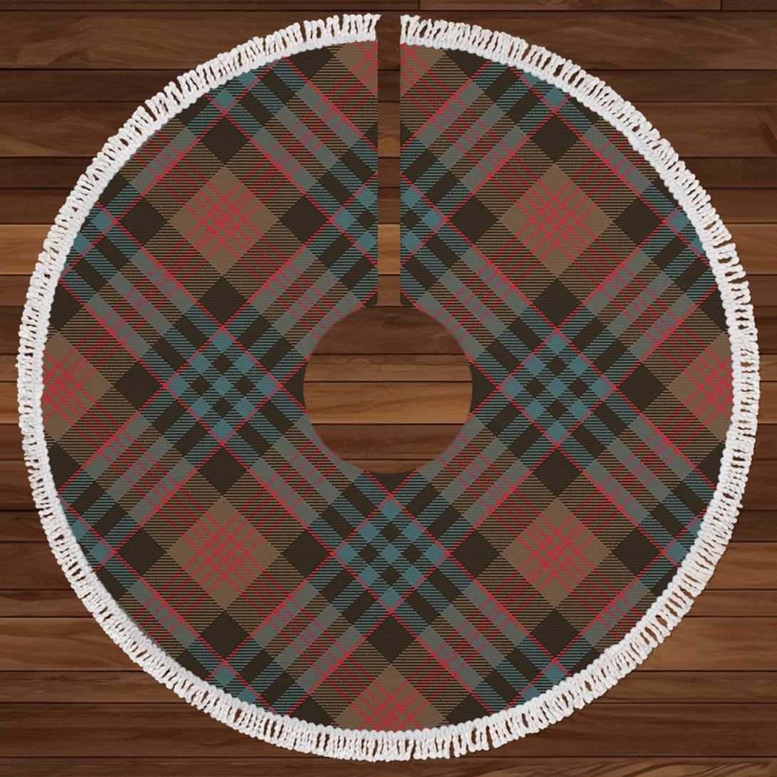 Newlands (Walker Newlands) Weathered Clan Badge Tartan Christmas Tree Skirt