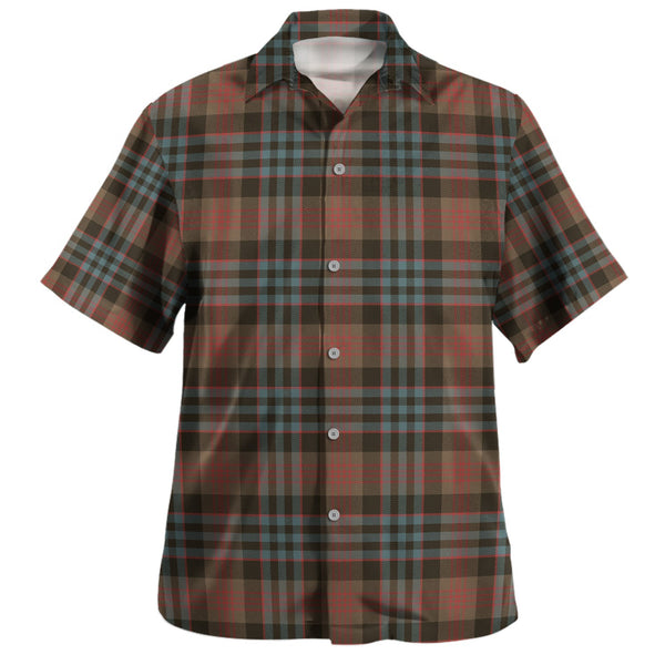 Newlands (Walker Newlands) Weathered Clan Badge Tartan Hawaiian Shirt