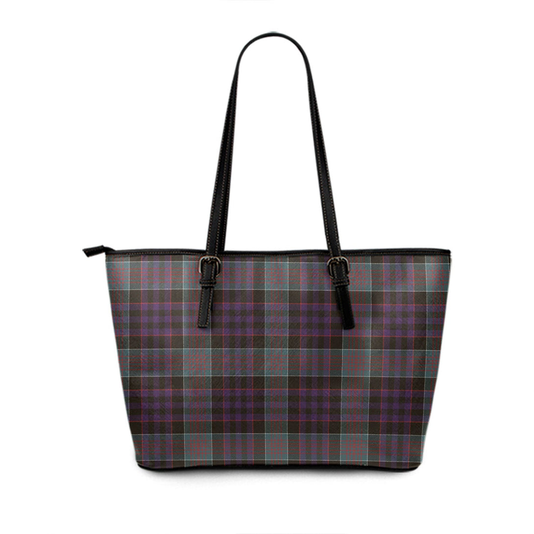 Newman Weathered Tartan Leather Tote Bag