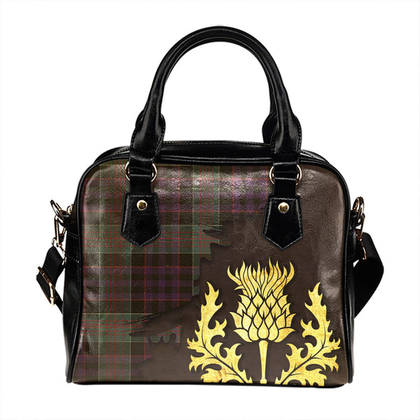 Newman Weathered Tartan Shoulder Handbag Thistle Oldest Style