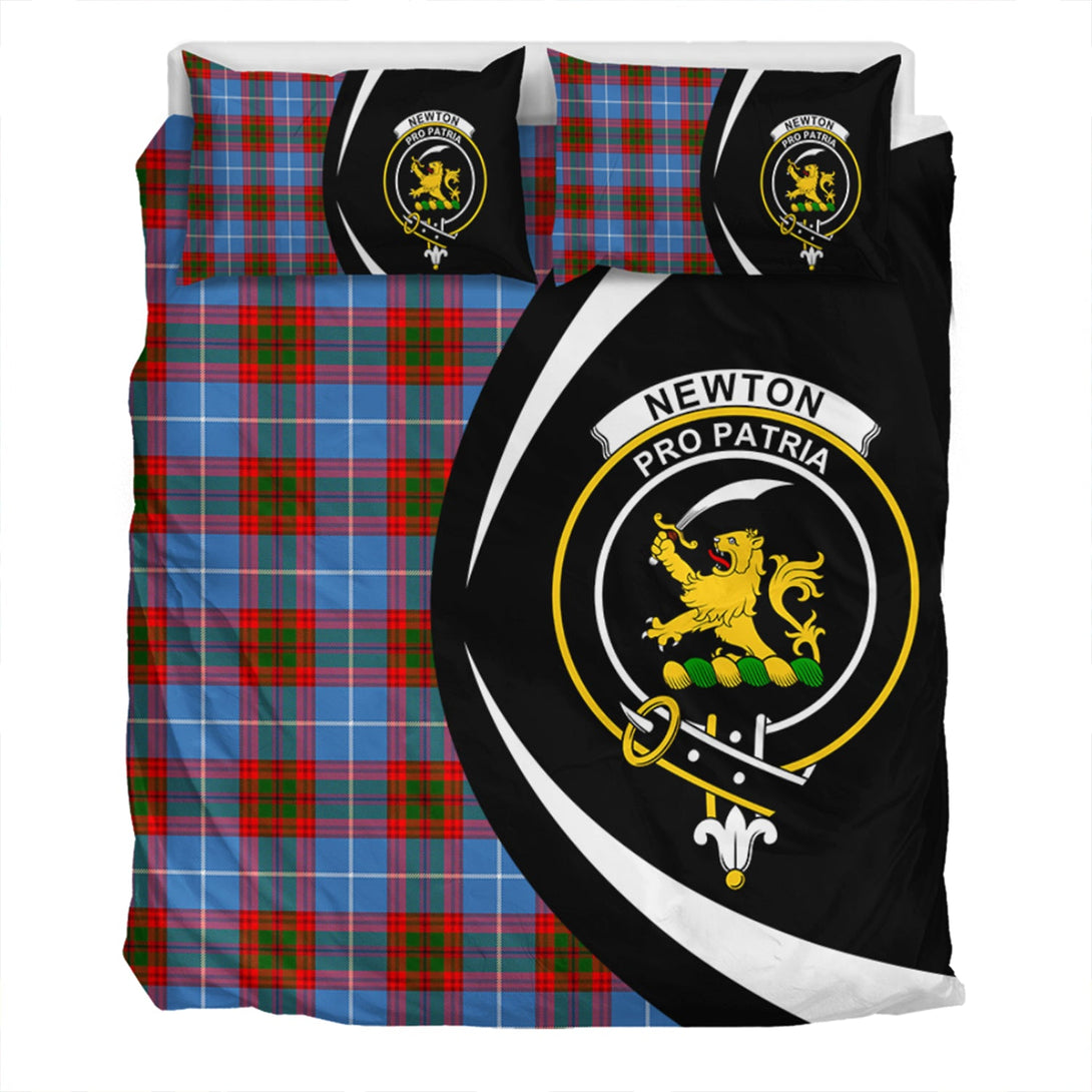 Newton Clan Badge Tartan Bedding Set Circle Style