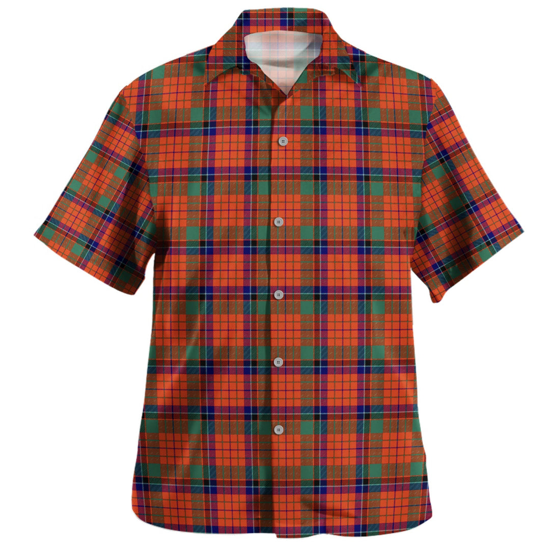 Nicolson Ancient Clan Badge Tartan Hawaiian Shirt