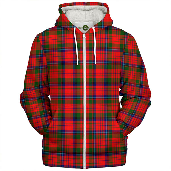 Nicolson Modern Clan Badge Tartan Sherpa Hoodie