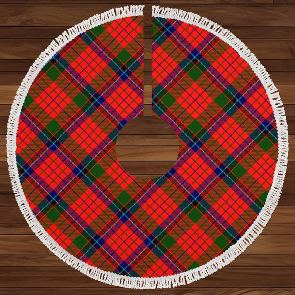 Nicolson Modern Clan Badge Tartan Christmas Tree Skirt