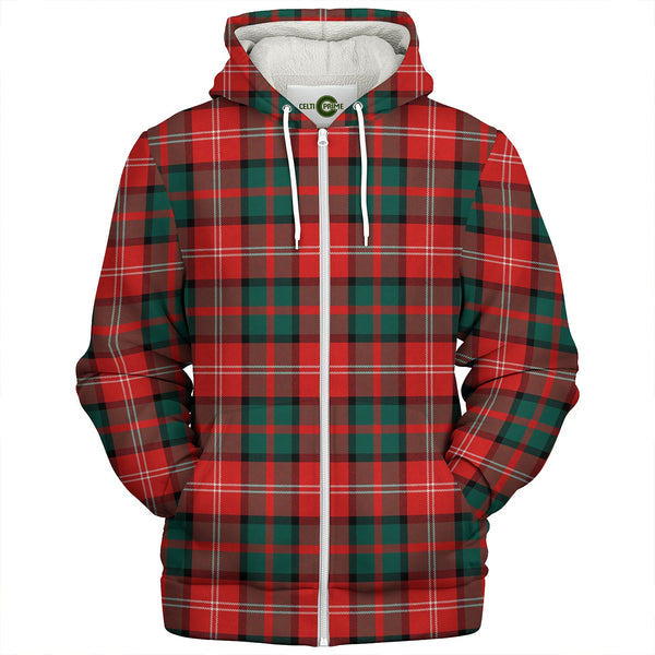 Nisbet (Nisbit) Modern Clan Badge Tartan Sherpa Hoodie