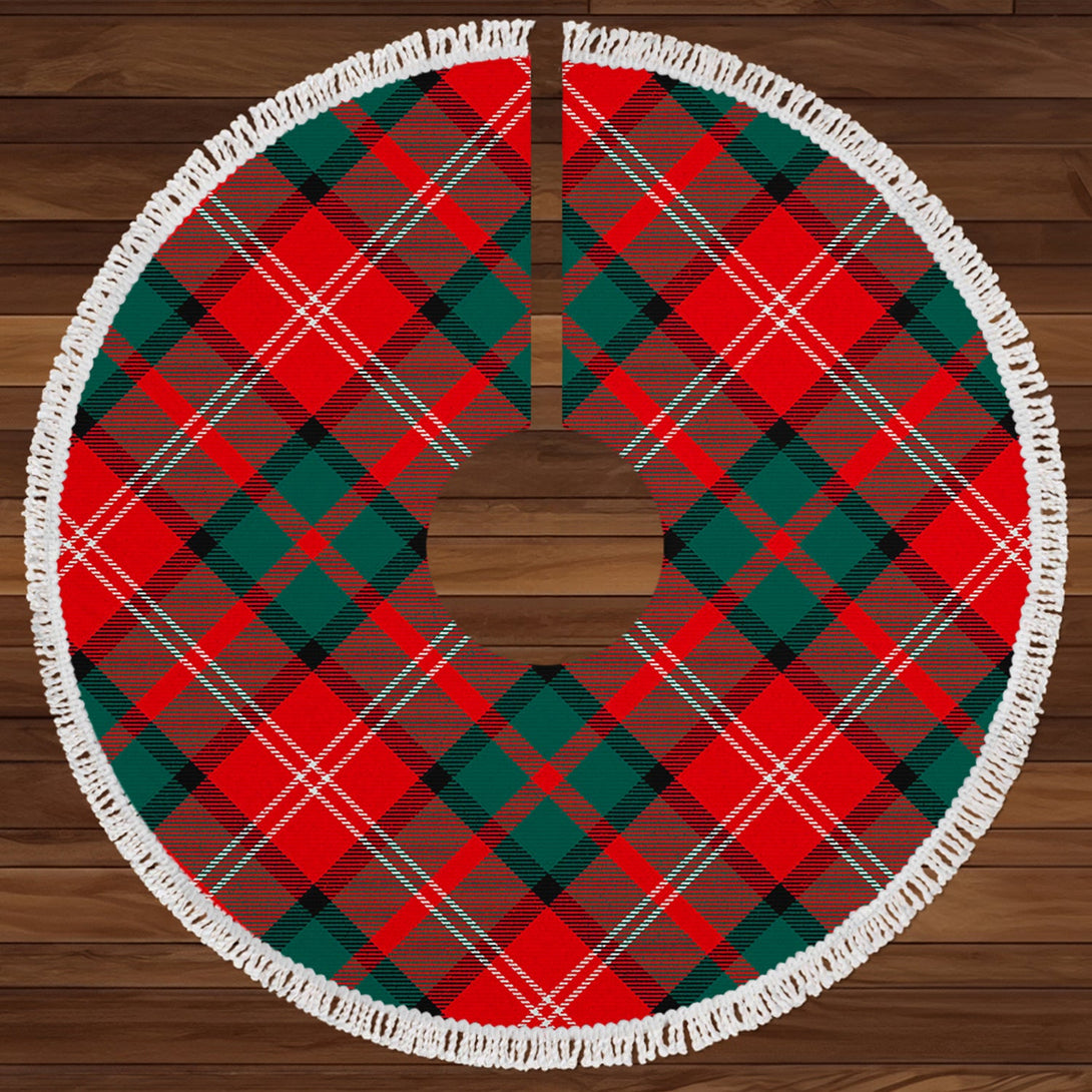 Nisbet (Nisbit) Modern Clan Badge Tartan Christmas Tree Skirt