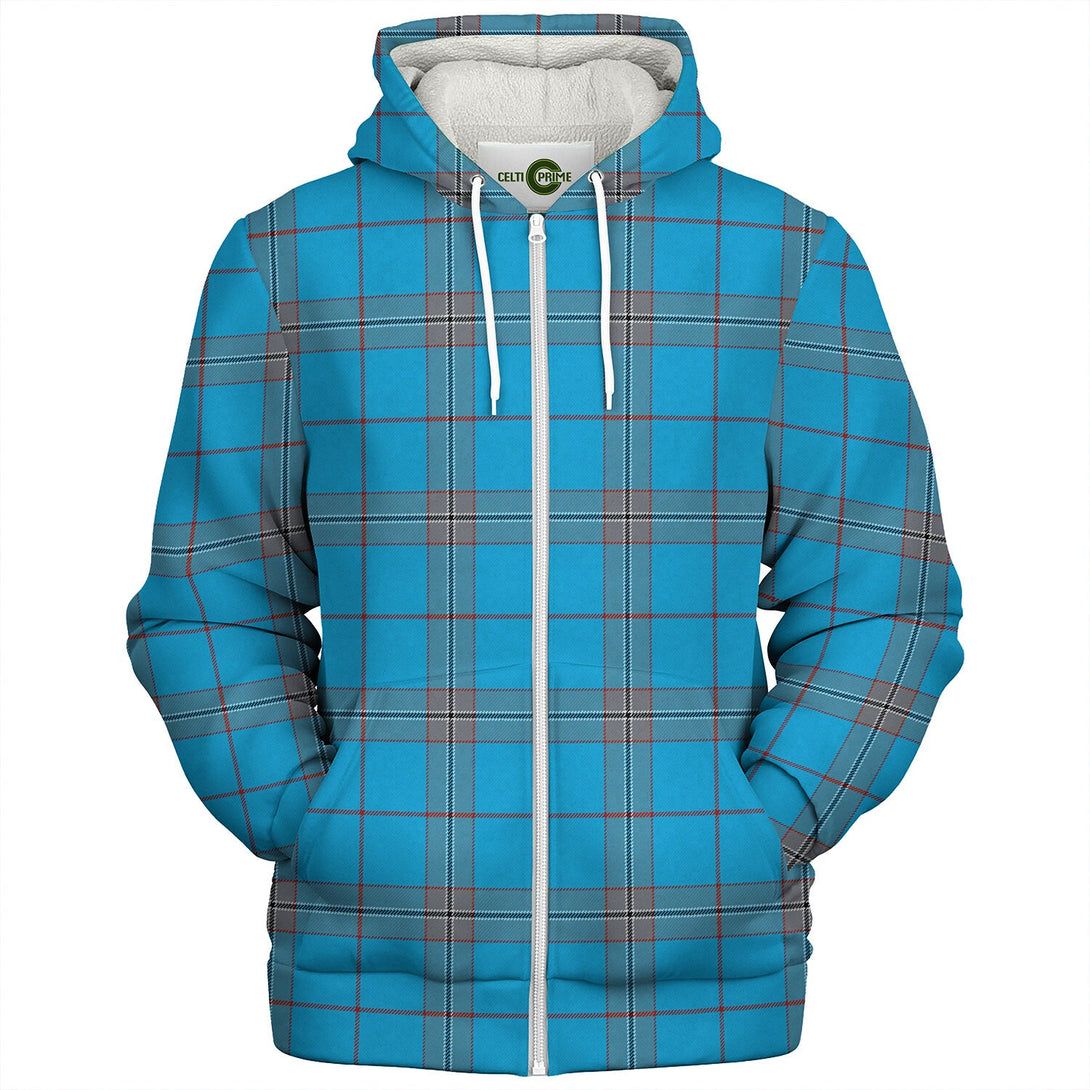 Norris Hunting (Norreys Hunting) Modern Tartan Sherpa Hoodie