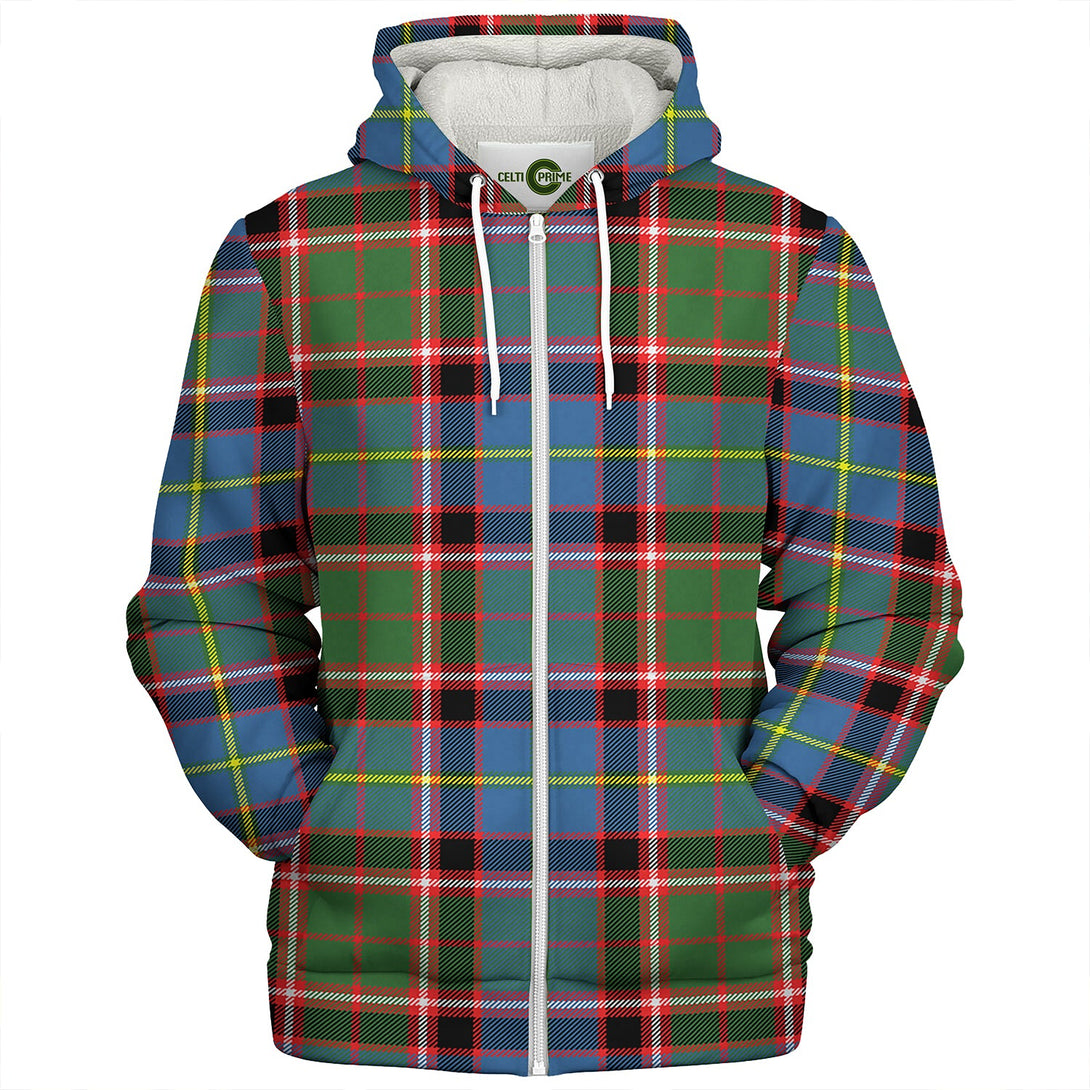 Norvel Clan Badge Tartan Sherpa Hoodie