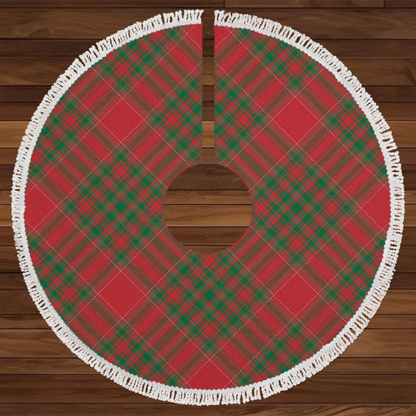 Norwegian Guldbrandsdalen Ancient Tartan Christmas Tree Skirt