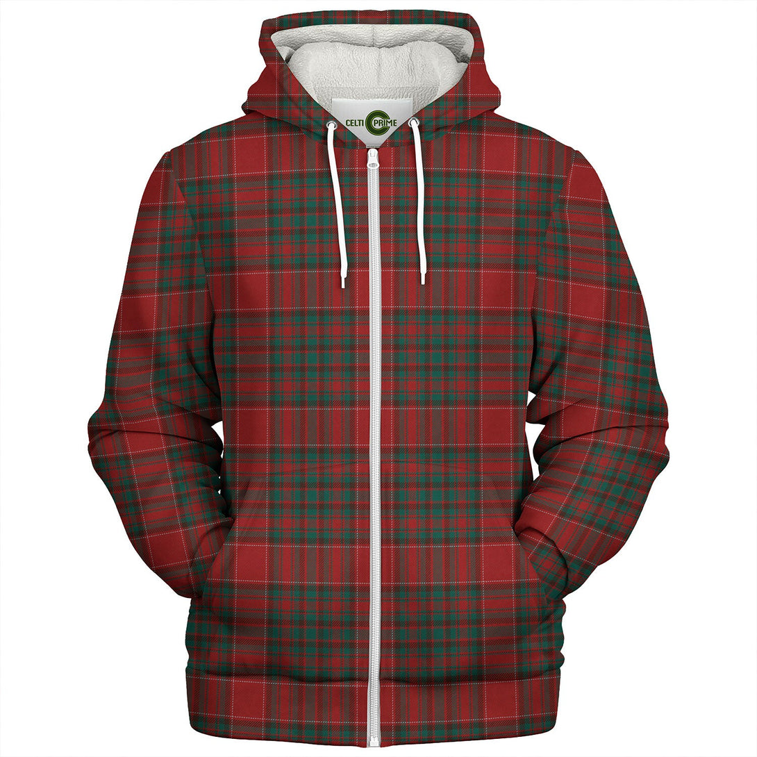 Norwegian Guldbrandsdalen Modern Tartan Sherpa Hoodie