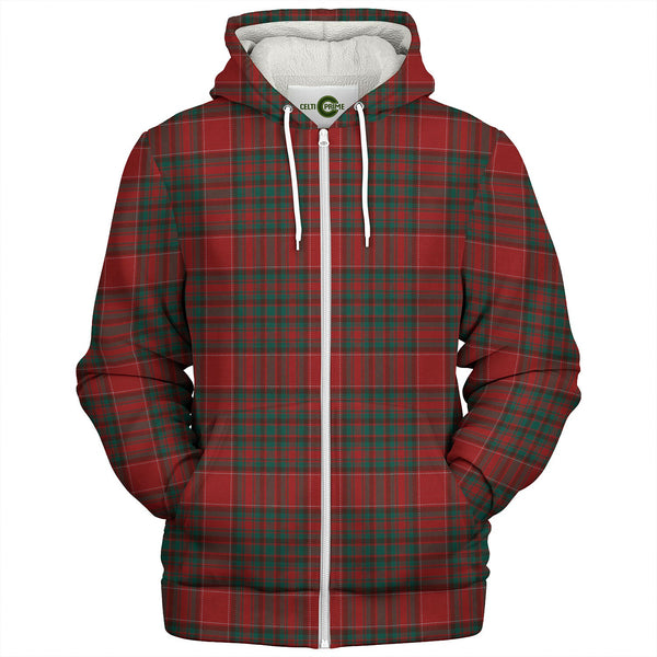 Norwegian Guldbrandsdalen Modern Tartan Sherpa Hoodie