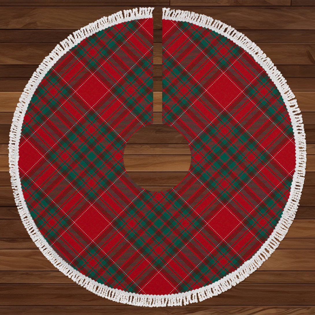 Norwegian Guldbrandsdalen Modern Tartan Christmas Tree Skirt