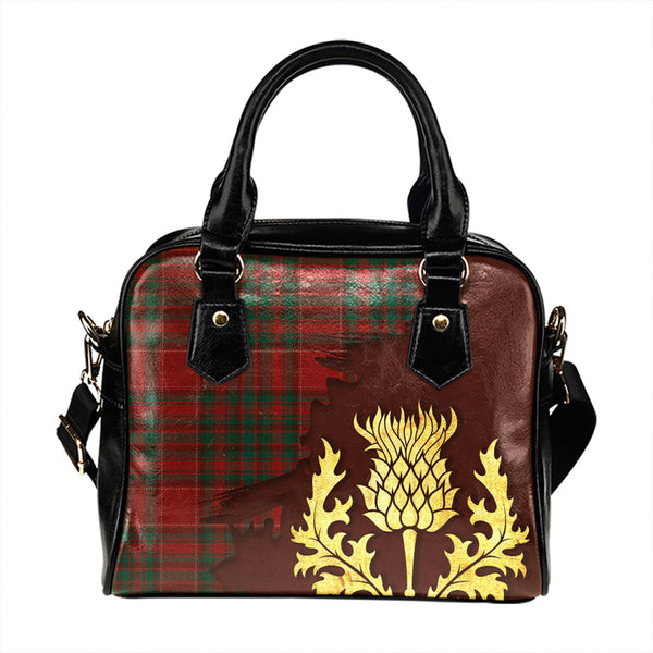 Norwegian Guldbrandsdalen Modern Tartan Shoulder Handbag Thistle Oldest Style