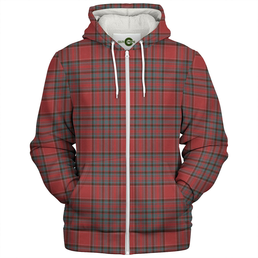 Norwegian Guldbrandsdalen Weathered Tartan Sherpa Hoodie