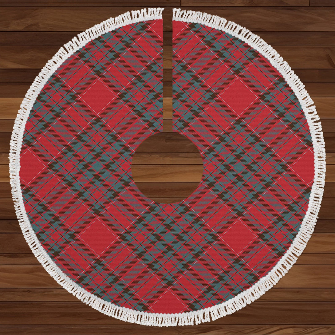 Norwegian Guldbrandsdalen Weathered Tartan Christmas Tree Skirt