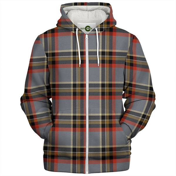 Norwegian Migration Period Tartan Sherpa Hoodie