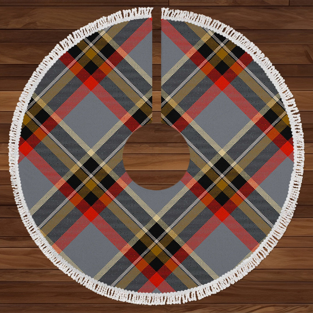 Norwegian Migration Period Tartan Christmas Tree Skirt