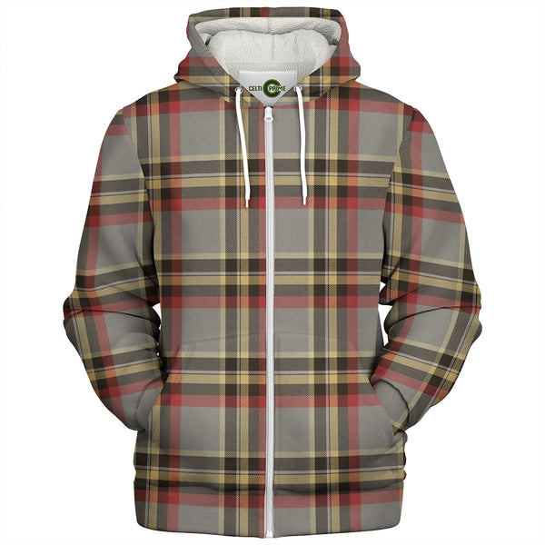 Norwegian Migration Period Weathered Tartan Sherpa Hoodie