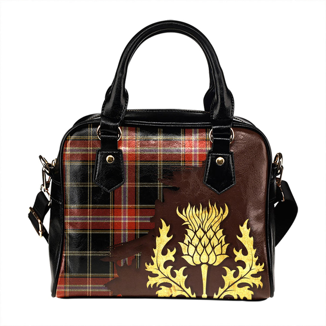 Norwegian Night Ancient Tartan Shoulder Handbag Thistle Oldest Style