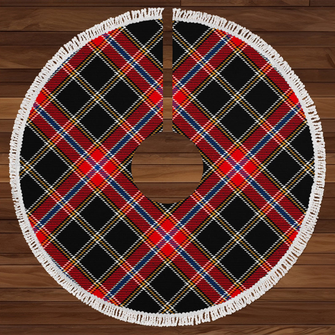 Norwegian Night Modern Tartan Christmas Tree Skirt