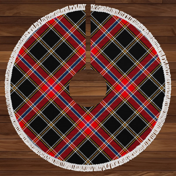 Norwegian Night Modern Tartan Christmas Tree Skirt