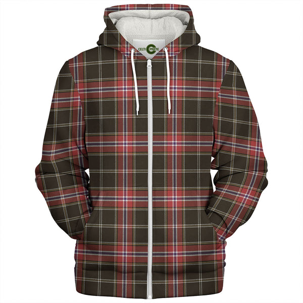 Norwegian Night Weathered Tartan Sherpa Hoodie