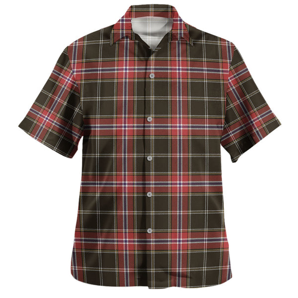 Norwegian Night Weathered Tartan Hawaiian Shirt