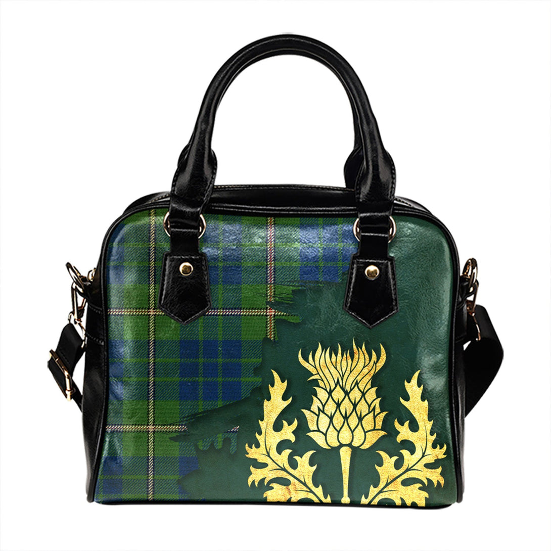 Nowell Modern Tartan Shoulder Handbag Thistle Oldest Style