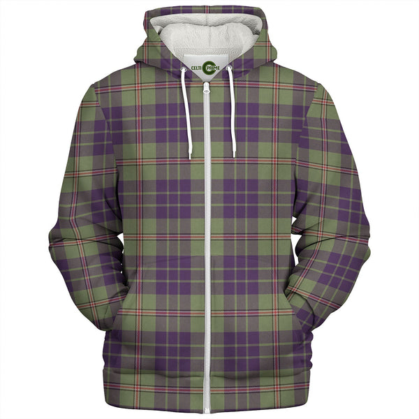 Nowell Weathered Tartan Sherpa Hoodie