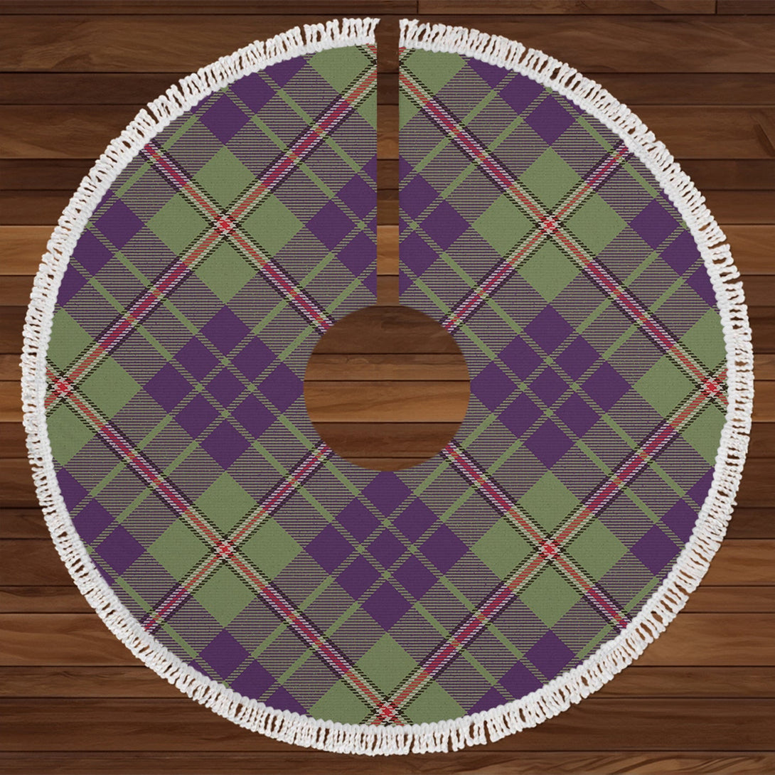 Nowell Weathered Tartan Christmas Tree Skirt