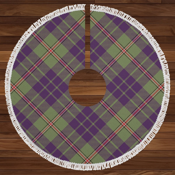 Nowell Weathered Tartan Christmas Tree Skirt