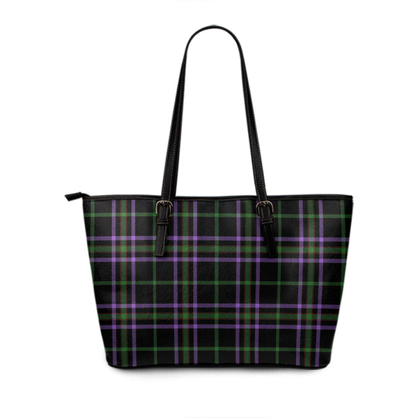 O-Boyle Ancient Tartan Leather Tote Bag