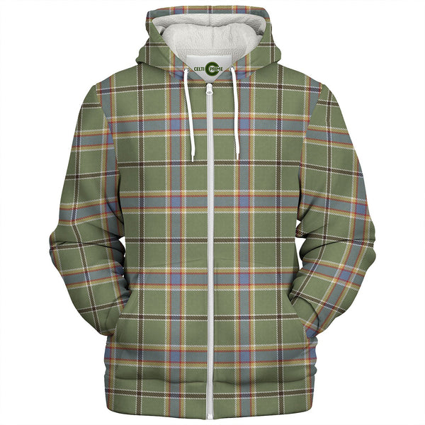 O-Buckley Weathered Tartan Sherpa Hoodie