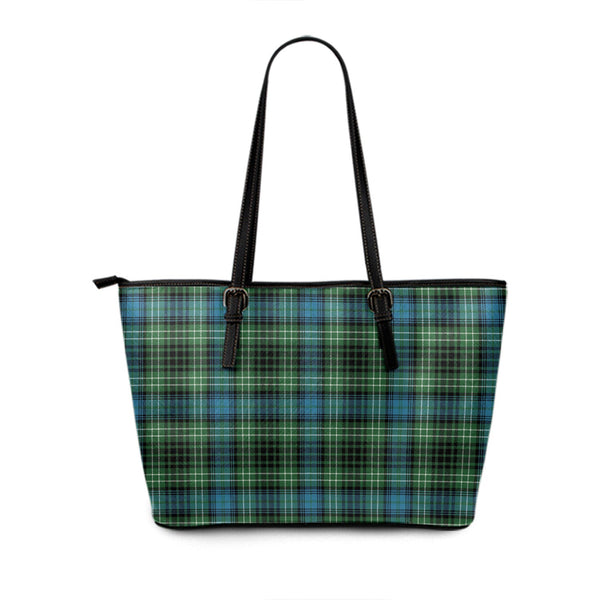 O-Donohue Modern Tartan Leather Tote Bag