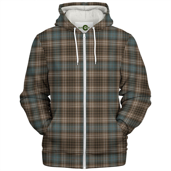 O-Donohue Weathered Tartan Sherpa Hoodie