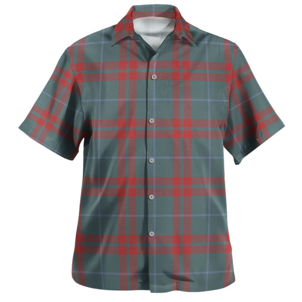 O-Neill Red (Neill Red) Weathered Tartan Hawaiian Shirt