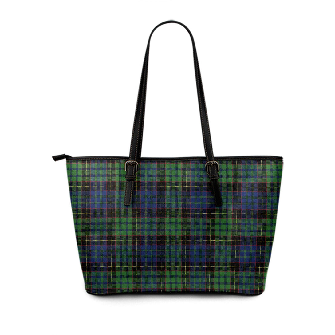 Ochiltree Modern Tartan Leather Tote Bag